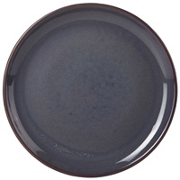 Click for a bigger picture.Terra Stoneware Rustic Blue Coupe Plate 27.5cm