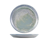 Click for a bigger picture.Terra Porcelain Seafoam Coupe Plate 24cm