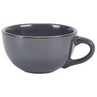 Click for a bigger picture.Rustic Stoneware Blue Cup 30cl/ 10.5oz