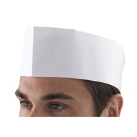 Click for a bigger picture.Chef's Disposable Paper Forage Hat (100 Pcs)