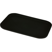 Click for a bigger picture.Gengrip 15" x 20" Rect. Non-Slip Tray Black