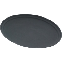 Click for a bigger picture.Gengrip 27" Oval Non-Slip Tray Black