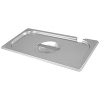 Click for a bigger picture.St/St Gastronorm Pan Notched Lid 1/2
