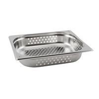 Click for a bigger picture.Perforated St/St Gastronorm Pan 1/2 - 65mm Deep