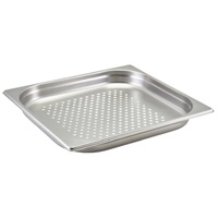Click for a bigger picture.GenWare Perforated St/St Gastronorm Pan 2/3 - 40mm Deep