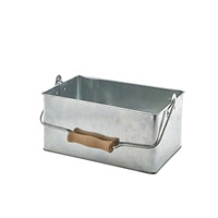 Click for a bigger picture.Galvanised Steel Rectangular Table Caddy 24.5x15.5x12.5cm