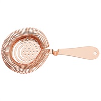 Click for a bigger picture.Copper Sprung Premium Julep Strainer