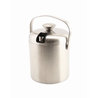 Click for a bigger picture.Genware Insulated St/St Ice Bucket&Tong 1.2L