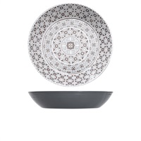 Click for a bigger picture.Grey Marrakesh Melamine Bowl 42.5 x 8cm