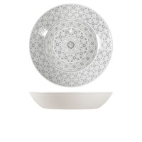 Click for a bigger picture.White Marrakesh Melamine Bowl 42.5 x 8cm
