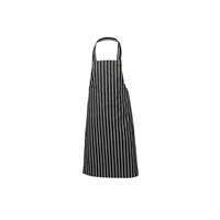 Click for a bigger picture.Black Butchers Stripe Bib Apron 70x100cm