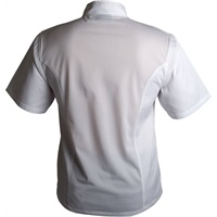 Click for a bigger picture.Coolback Press Stud Jacket (Short Sleeve) White L