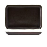 Click for a bigger picture.Terra Porcelain Black Rectangular Platter 30 x 20cm