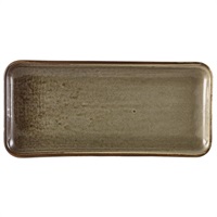 Click for a bigger picture.Terra Porcelain Grey Narrow Rectangular Platter 27 x 12.5cm