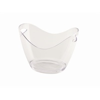 Click for a bigger picture.Clear Plastic Champagne/Wine Bucket Small