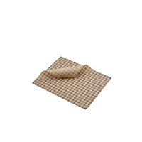 Click for a bigger picture.GenWare Greaseproof Paper Brown Gingham Print 25 x 20cm