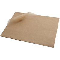 Click for a bigger picture.Greaseproof Paper Brown 25 x 35cm