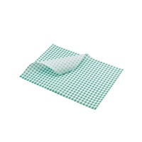 Click for a bigger picture.Greaseproof Paper Green Gingham Print 35 x 25cm
