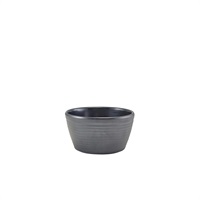 Click for a bigger picture.GenWare Melamine Matt Black Ripple Ramekin 113ml/4oz