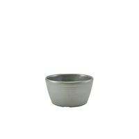 Click for a bigger picture.GenWare Melamine Matt Grey Ripple Ramekin 113ml/4oz