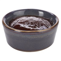 Click for a bigger picture.Rustic Stoneware Blue Ramekin 4.5cl/ 1.5oz
