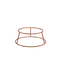 Click for a bigger picture.GenWare Copper Anti-Slip Round Buffet Riser 10cm