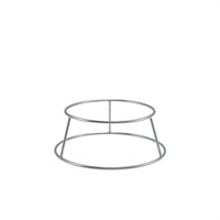 Click for a bigger picture.GenWare Silver Anti-Slip Round Buffet Riser 10cm