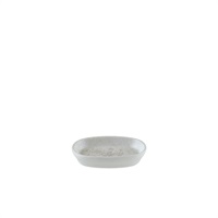 Click for a bigger picture.Lunar White Hygge Oval Dish 10cm