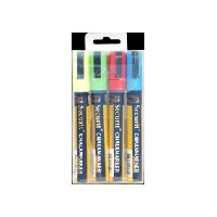 Click for a bigger picture.Chalkmarkers 4 Colour Pack (R G Y BL) Medium