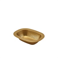 Click for a bigger picture.GenWare Gold Vintage Steel Pie Dish 16cm