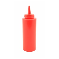 Click for a bigger picture.Genware Squeeze Bottle Red 12oz/35cl