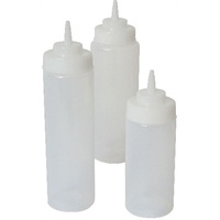 Click for a bigger picture.Squeeze Bottle Wide Neck Clear 16oz/47cl