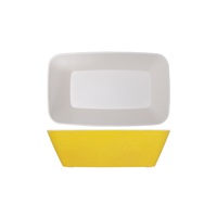 Click for a bigger picture.Lemon Yellow Seville Melamine GN1/4 Deep Dish 26.5 x 16.2 x 8cm