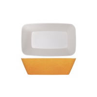 Click for a bigger picture.Orange Seville Melamine GN1/4 Deep Dish 26.5 x 16.2 x 8cm