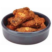Click for a bigger picture.Rustic Stoneware Blue Tapas Dish 13cm