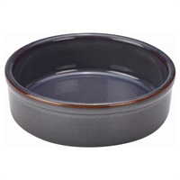 Click for a bigger picture.Rustic Stoneware Blue Tapas Dish 14.5cm