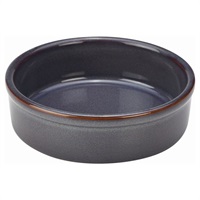 Click for a bigger picture.Terra Stoneware Rustic Blue Tapas Dish 14.5cm