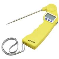 Click for a bigger picture.Genware Yellow Folding Probe Pocket Thermometer