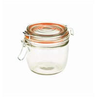 Click for a bigger picture.Genware Glass Terrine Jar 350ml 9.5 x 9cm