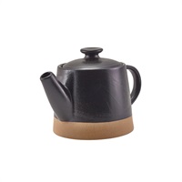 Click for a bigger picture.GenWare Kava Black Stoneware Teapot 48cl/ 16.8oz