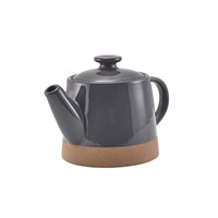 Click for a bigger picture.GenWare Kava Dark Grey Stoneware Teapot 48cl/ 16.8oz