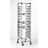 Click for a bigger picture.St/St. Gastronorm 1/1 Trolley 20 Shelves