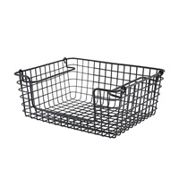Click for a bigger picture.GenWare Black Wire Open Sided Display Basket GN 1/2