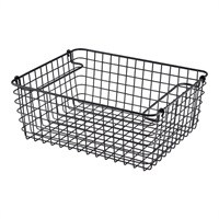 Click for a bigger picture.Black Wire Display Basket GN 1/2