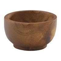 Click for a bigger picture.Acacia Wood Dip Pot 6cl/ 2oz