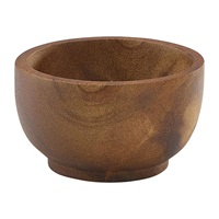 Click for a bigger picture.Acacia Wood Dip Pot 6cl/2oz