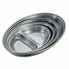 GenWare Stainless Steel Two Division Oval Vegetable Dish 35cm/14"