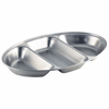Click here for more details of the GenWare Stainless Steel Three Division Oval Vegetable Dish 35cm/14"