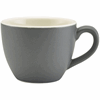 Click here for more details of the Genware Porcelain Matt Grey Bowl Shaped Cup 9cl/3oz