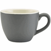 Genware Porcelain Matt Grey Bowl Shaped Cup 9cl/ 3oz